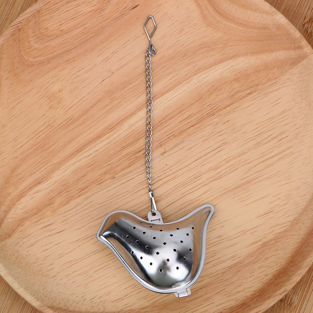 Small bird shape HOOMIN фильтр для чая для повторного использования шар из нержавеющей стали чайный напиток фильтр чайный пакетик арахиса/птицы/чайный горшок/оболочка легко чистить - Цвет: Small bird shape