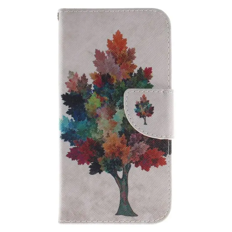 Colored Tree Чехол с откидной крышкой для Samsung Galaxy A3 A5 A6 A8 S9 S8 плюс S3 S4 S5 G800 капли воды Кошелёк на магните фиксатор крышки D26F - Цвет: Colored Tree