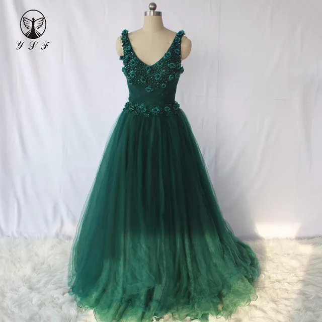 Vintage Dark Green Prom Dresses