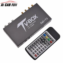 Автомобильные аксессуары, 160-200 км/ч, 4 антенны, DVB T2, автомобильный 4 чип, цифровой автомобильный тв-тюнер, HD 1080 P, DVB-T2, автомобильный тв, DC 12 В, 24 В, приемник