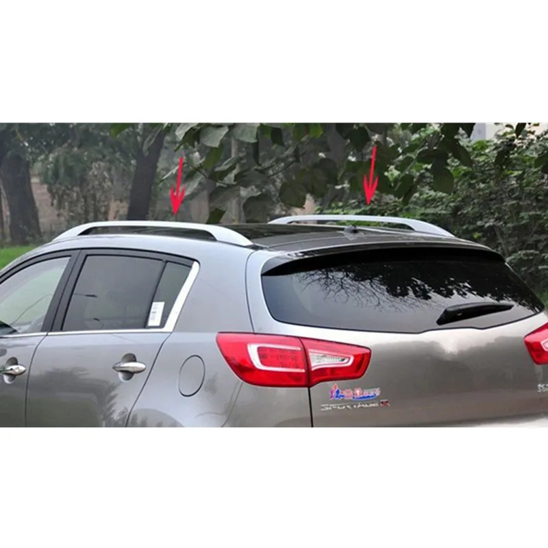 عالية الجودة سبائك الألومنيوم رف أمتعة (لصق تثبيت مباشرة) ل 2011-2012 KIA Sportager