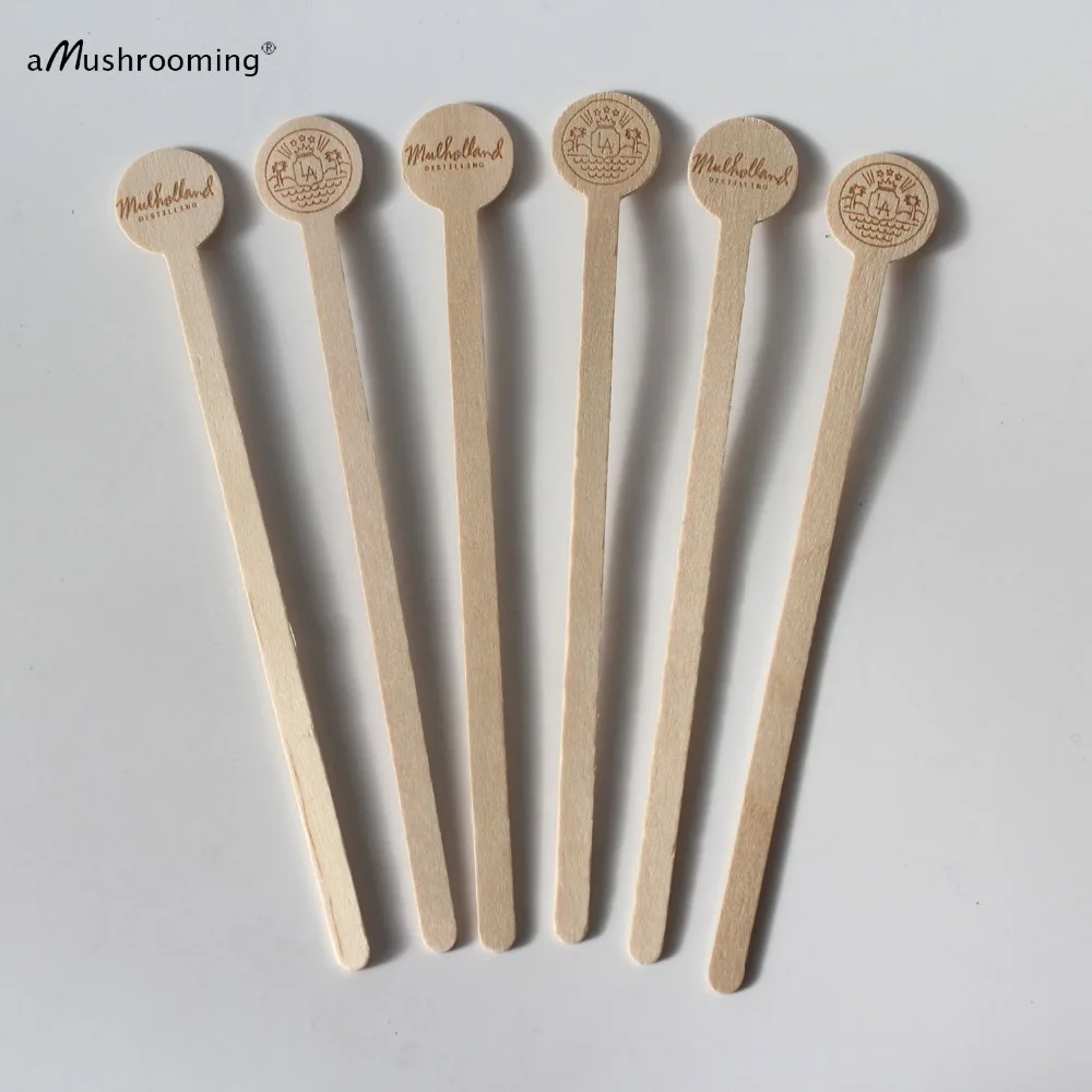 X100 индивидуальный, деревянный коктейли Напитки Swizzle Палочки ...