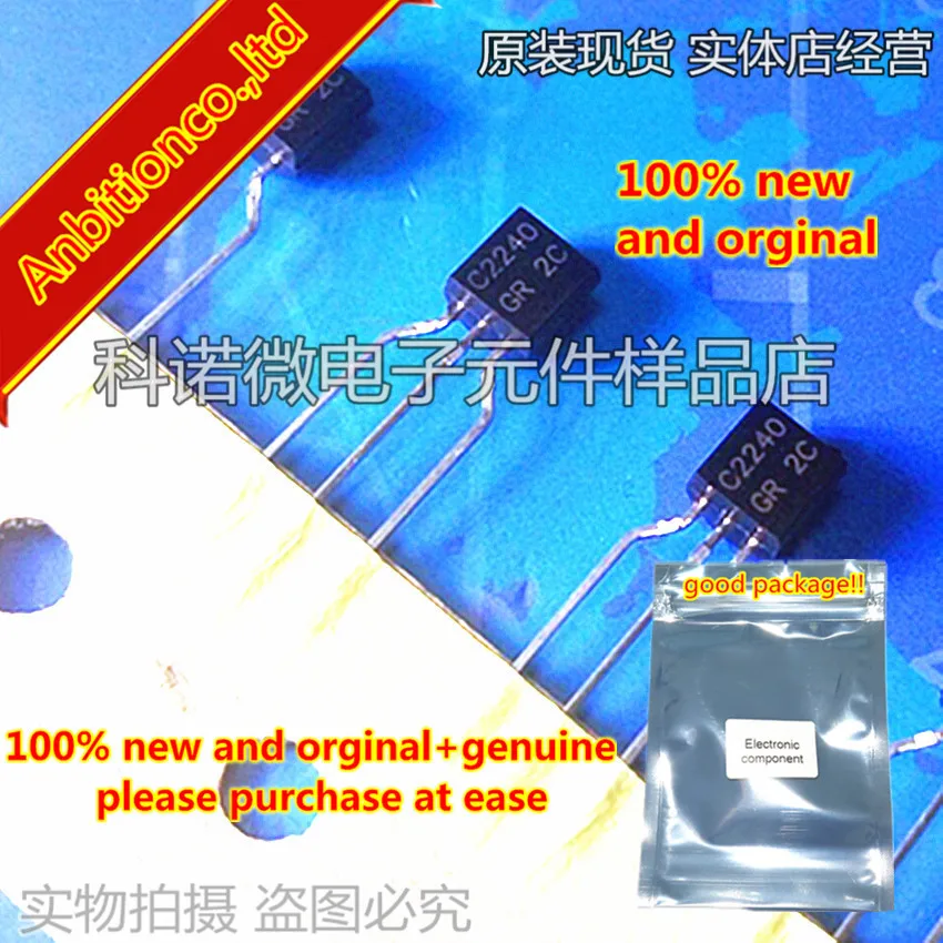 

10 шт., новинка 100%, оригинал 2SC2240 C2240 2SC2240-BL GR TO-92