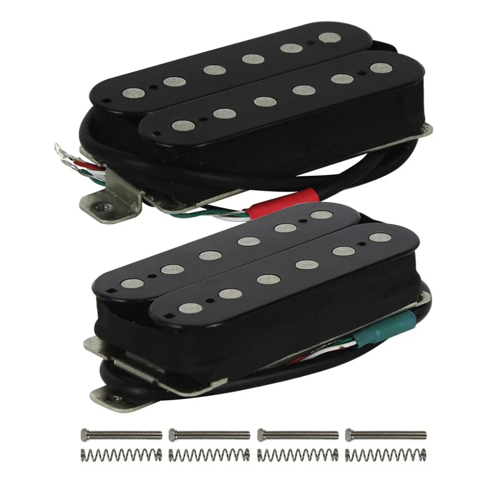 FLEOR Humbucker Пикап Набор Alnico 5 электрогитара пикапы шеи и моста детали для гитары