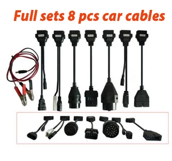 

8pcs full set car cable new vci VD DS150E CDP multi-diag diagnostic tool for cars or trucks wow cdp auto obd obd2 generic mvd