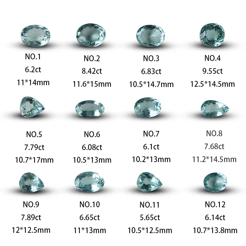 

Natural unoptimized large-grain aquamarine bare stone can be made into jewelry, can show certificate