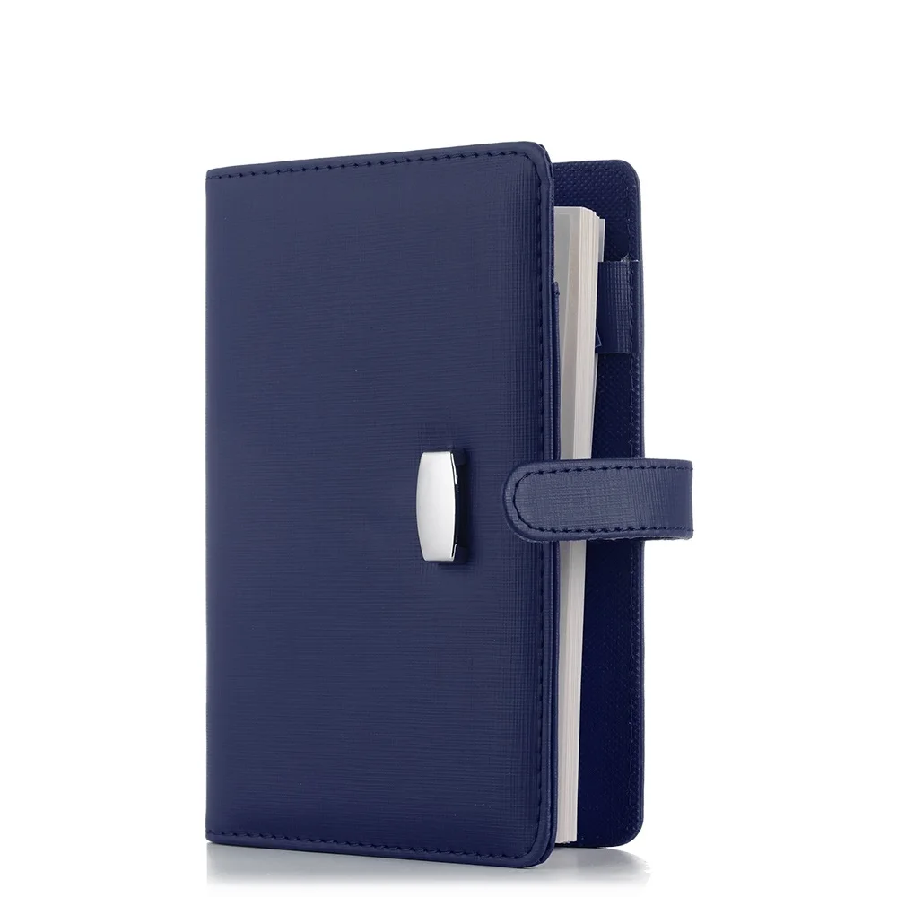 A6/A7 бизнес-блокнот из мягкой кожи с отрывными листами, планировщик, органайзер для путешествий, журнал/Ежедневный план, офисные принадлежности - Цвет: Синий