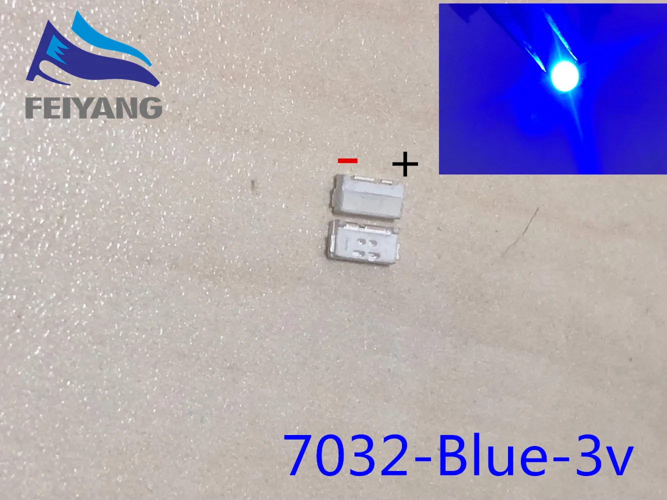 

50PCS For SAMSUNG Quantum Dot TV Backlight Application LED Backlight Edge LED Series 1W 3V 7032 BLUE PKG