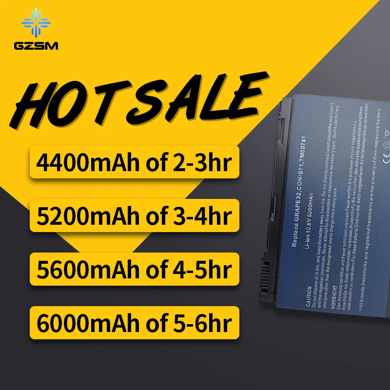 HSW CONIS71 laptop Battery For ACER Extensa 5230 5210 5220 5420 5610 5620 battery Travelmate 5320 5520 5530 TM00741 | Компьютеры и