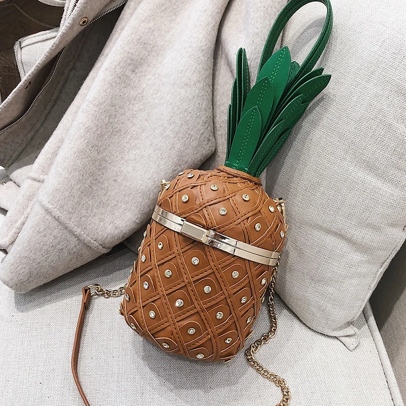 Роскошные Алмаз ананас модные женские туфли сумка Pu Сеть Кошелек мешок Crossbody