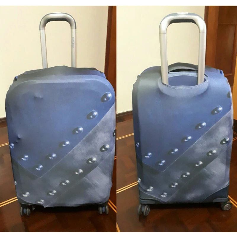 INSTANTARTS Прохладный 3D одноцветное Чемодан защитные чехлы плотные эластичные путешествия тележка чемодан Пылезащитный чехол для 18-30 дюймов