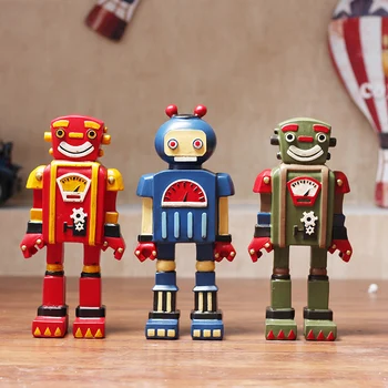 

American retro ornament robot decoration cafe bar clothing shop window restaurant shelf display