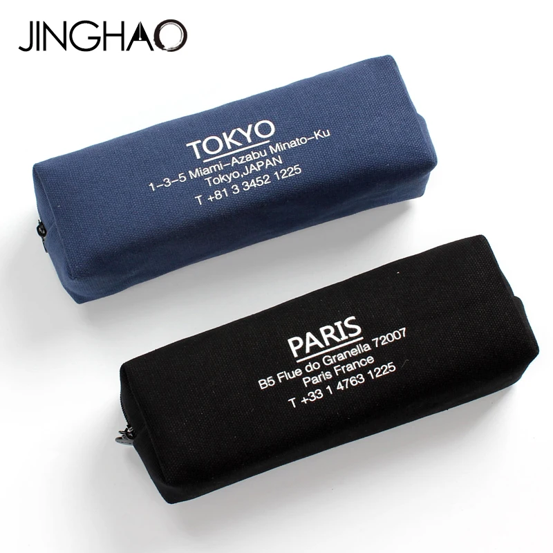 1PC Creative Letter Large Capacity Pencil Bag Brief Style Student Stationery Bag Canvas Pen Case with Zipper School Supplies 1PC Creative Letter Large Capacity Pencil Bag Brief Style Student Stationery Bag Canvas Pen Case with Zipper School Supplies
