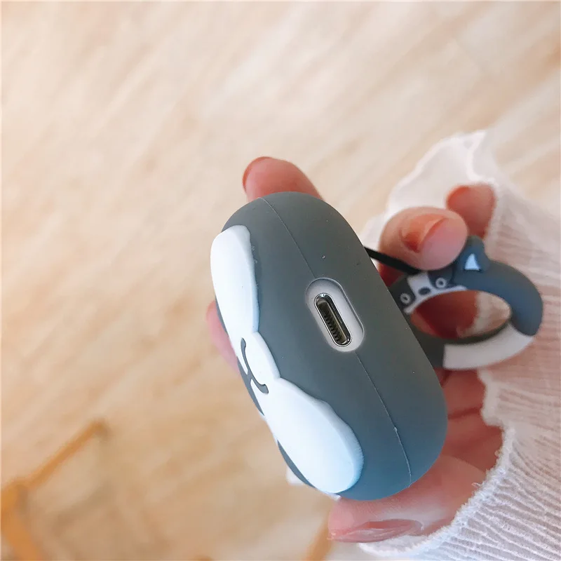 Чехол для AirPods 2 милый 3D защитный чехол силиконовый наушников с Bluetooth Apple Airpods