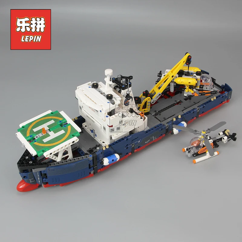 

Lepin 20034 New Technic Series the Searching Ship Set Ocean Explorer Educational Building Blocks Bricks Kids Toys 42064 Children