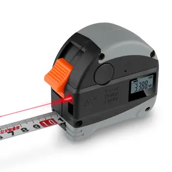

Infrared range finder 30m tape measure 5m two in one high precision measuring instrument tape measure laser ruler USB charging