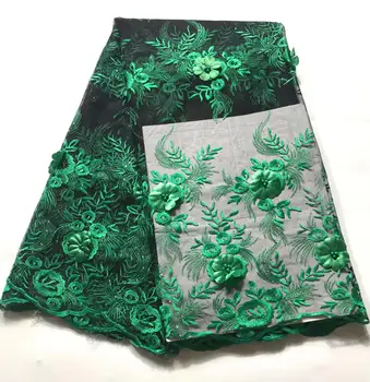 

Dark blue 2019 Latest French Nigerian Lace Fabric High Quality Embroidered Tulle African Laces Fabric Wedding French Tulle Lace
