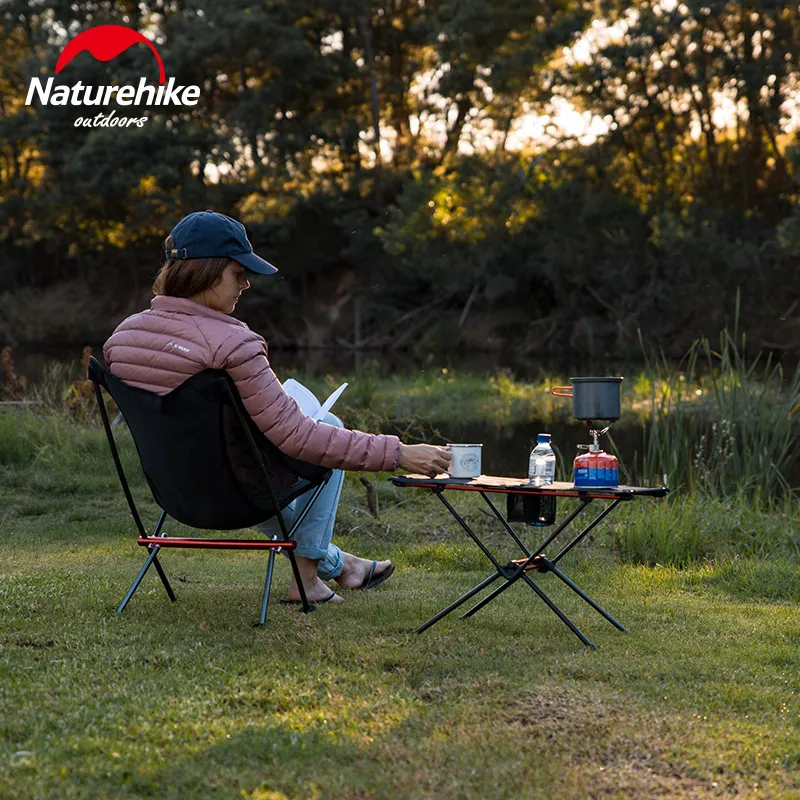 Naturehike легкий складной алюминиевый Портативный рулон на открытом воздухе складываемый походный стол патио металлический складной столик для пикника