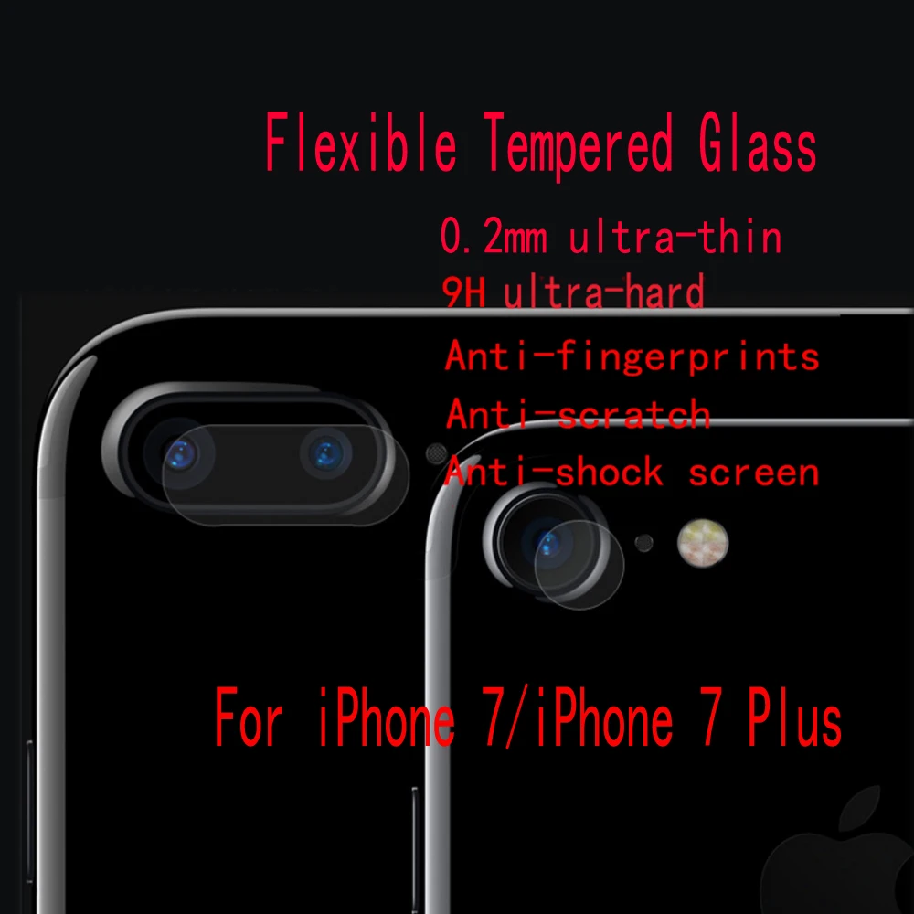 

Flexible Tempered Glass Camera lens Screen Protector For iPhone 7 7 Plus 3pcs in one specail protector film For iPhone 7 7 Plus