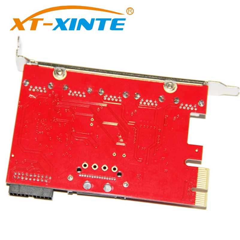 XT-XINTE LTU3-51P Настольный PCI-E PCI Express 1X 4X 8X 16X слот карта адаптера до 5-Порты и разъёмы USB 3,0 встроенный 20PIN карты расширения