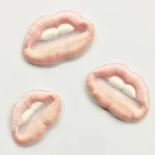 DoreenBeads Handmade Sexy Lip Patch Embroidered Applique Girl Lady Wedding Dress Cheongsam T-shirt Jeans Accessory 5.5*4cm 1PC