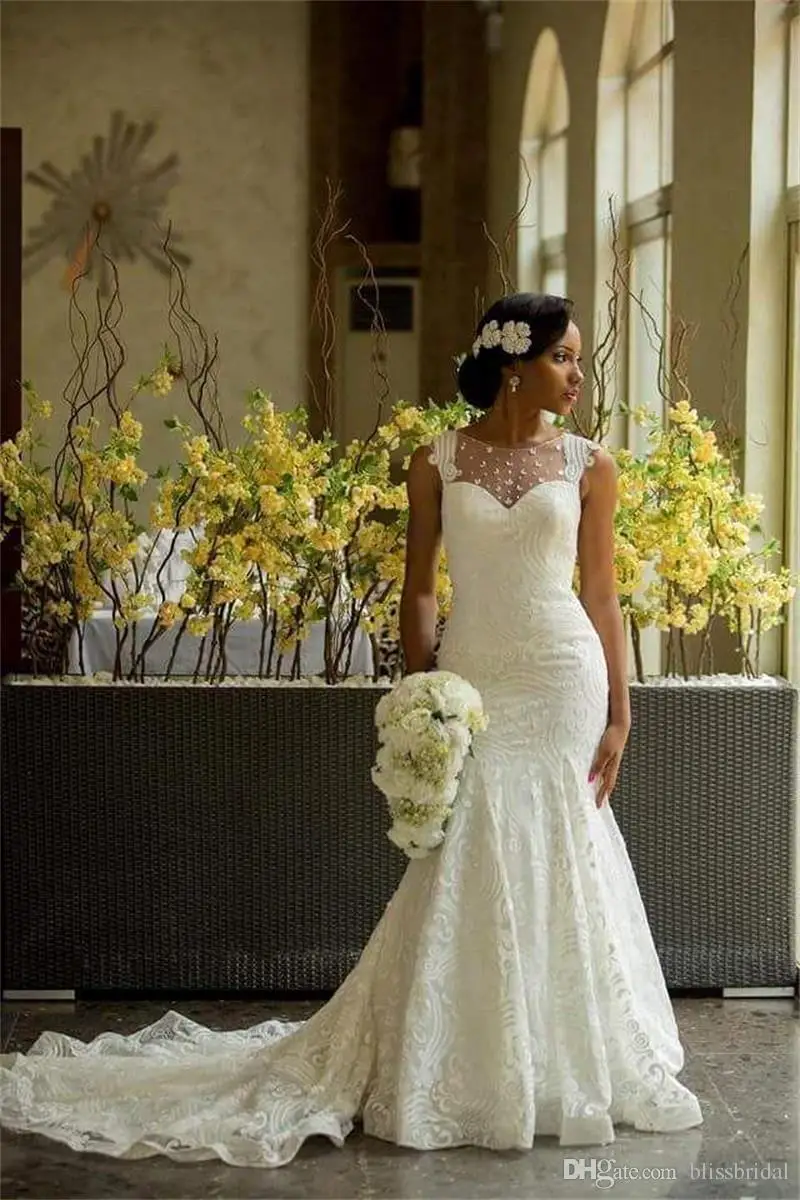 2016-garden-wedding-dresses-mermaid-illusion