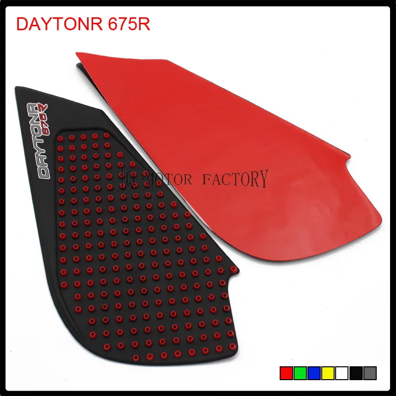 

7 colors Motorcycle advanced Tank Traction Side Pad Gas Fuel Knee Grip Decal For triumph675 Daytona 675R 675