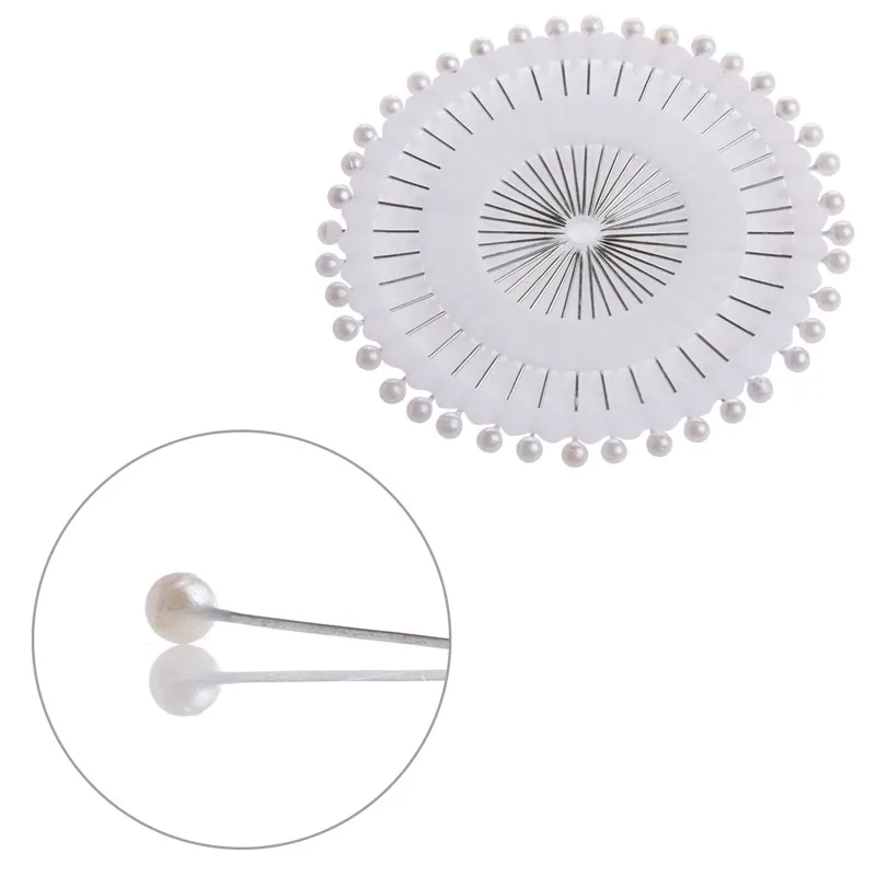 

200Pcs Corsage Fixation Pins Faux Pearl Sewing Wedding Dress Craft Accessories
