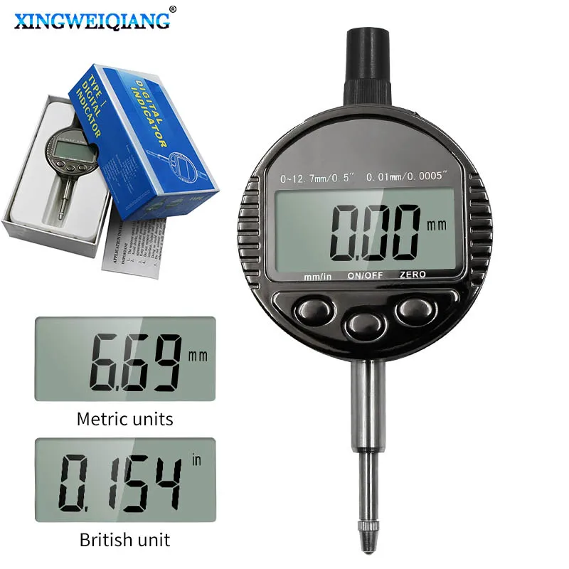 

Zinc alloy waterproof, oilproof and dustproof 0-12.7 digital display electronic dial indicator