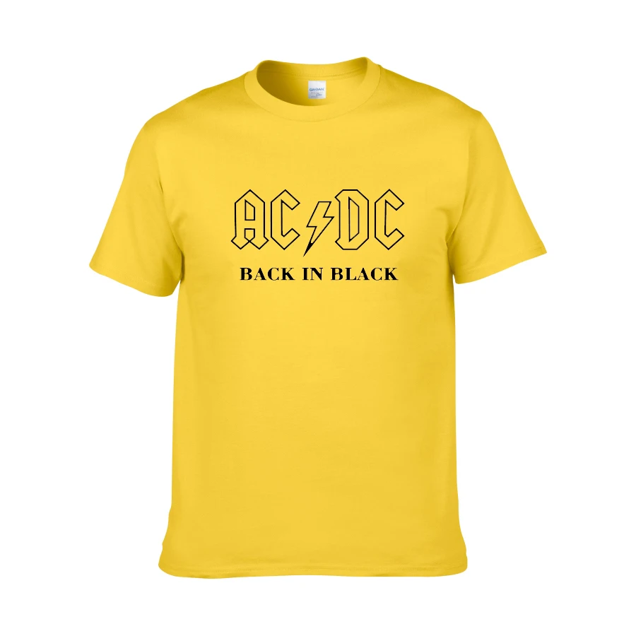 Новинка, Camisetas AC/DC band rock, Мужская футболка с графическим принтом acdc, Повседневная футболка с круглым вырезом, хип-хоп, короткий рукав, хлопковый топ