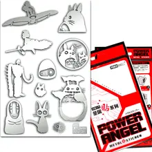 PowerAngel Classic Anime My Neighbor Totoro 3D Metal Stickers For Phone Laptop Car Fridge Decal Sticker
