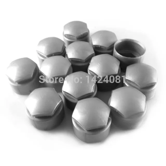 Колпачки для зажимных гаек Audi A1 A3 A4 A5 A6 A7 A8 Q5 Q7 TT серые 100 шт.|wheel lug nuts|lug nut capsnut cap |