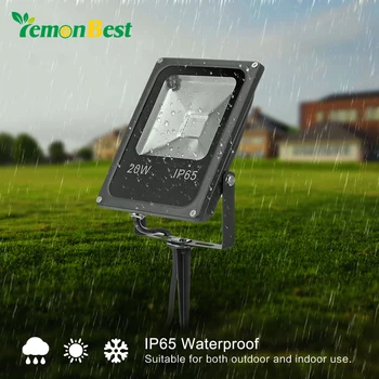 

10W 20W RGB LED Lawn Flood Light Spotlight Lamp Remote Controller with Spike Waterproof IP65 Rotate 180 for Yard Patio Path Spot