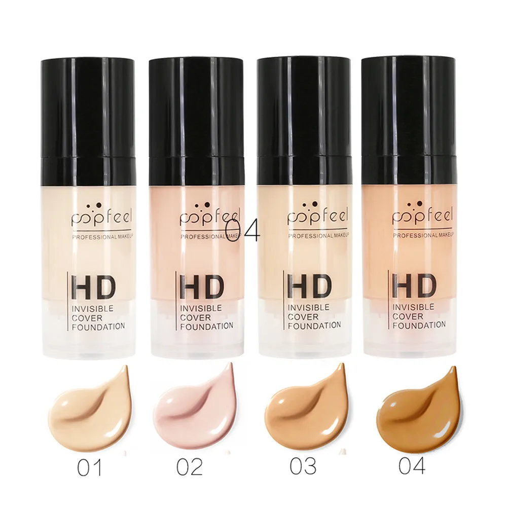 

POPFEEL New Face Liquid Foundation Makeup Base Foundation BB Cream Concealer Whitening Moisturizer Oil-control Maquiagem