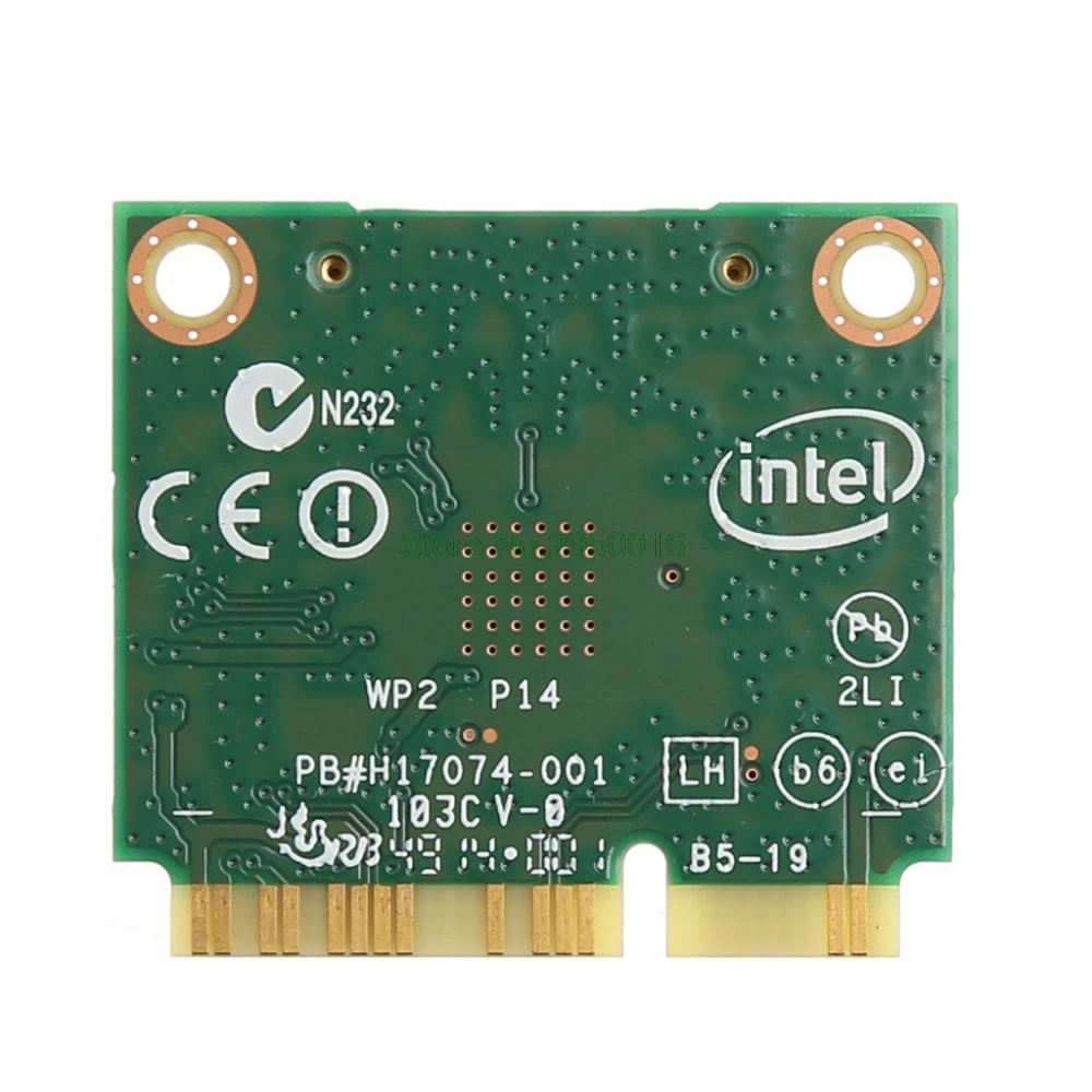 876 м Dual Band 2,4 + 5 г Bluetooth V4.0 Wi-Fi Беспроводной Mini PCI-Express Card для Intel 7260 AC DELL 7260HMW CN-08TF1D C26