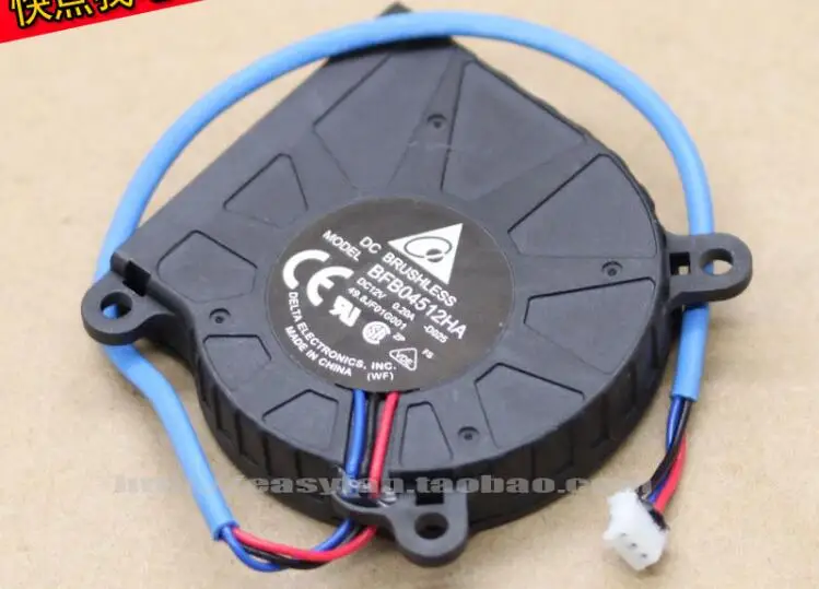 

Delta Electronics BFB04512HA DC 12V 0.2A 45x45x10mm 3-wire Server Cooling Fan