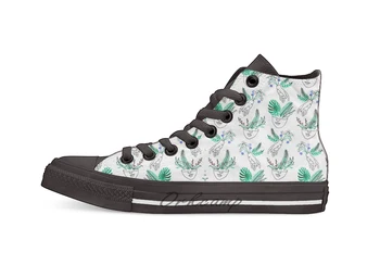 

Flora y fauna Design breathable Casual High Top lace-up Canvas shoes sneakers
