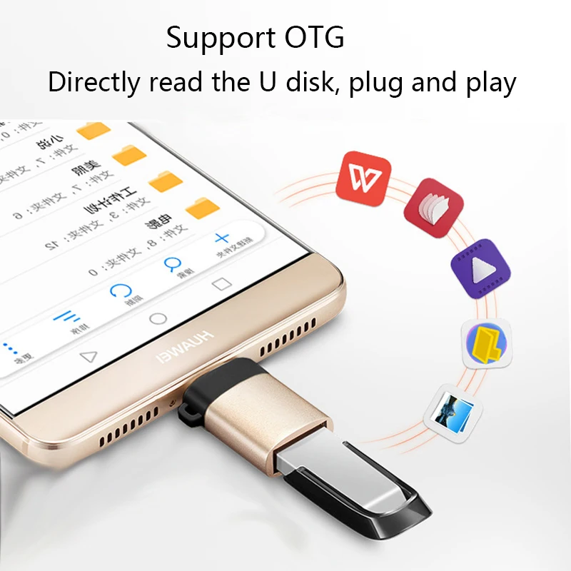 OTG type C Usb C адаптер Micro type C Usb-c Usb 3,0 зарядный преобразователь данных для samsung Galaxy S8 S9 Note 8 A5 One Plus Usbc