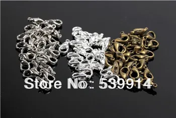 

300Pcs Zinc Alloy Jewelry Findings Lobster Parrot Clasps HooksVintage Clasps Accessories For Jewelry Making Components10MM*5MM