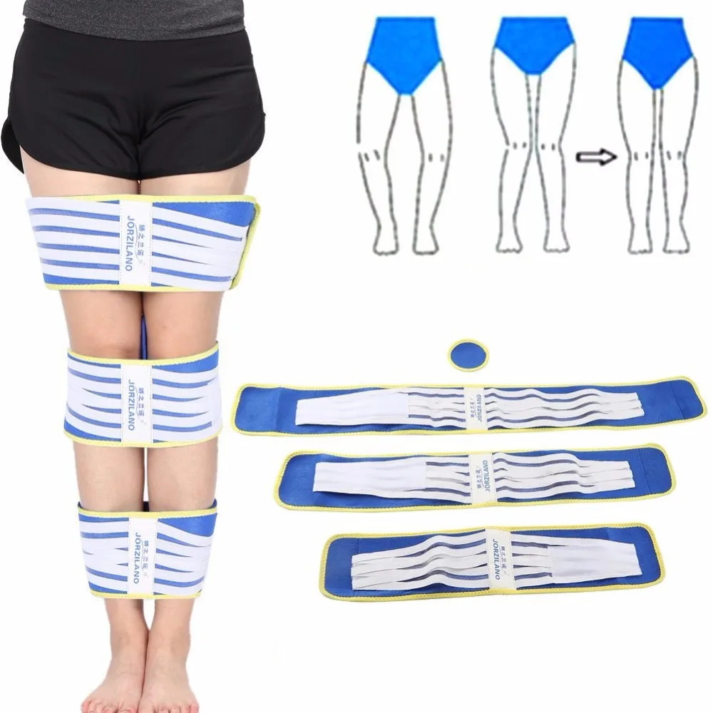 

JORZILANO 3PCs Adjustable O/X Type Leg Correction Leg Bowed Knee Valgum Straighten Legs Corrector Leg Beauty Tape Orthotic Bands