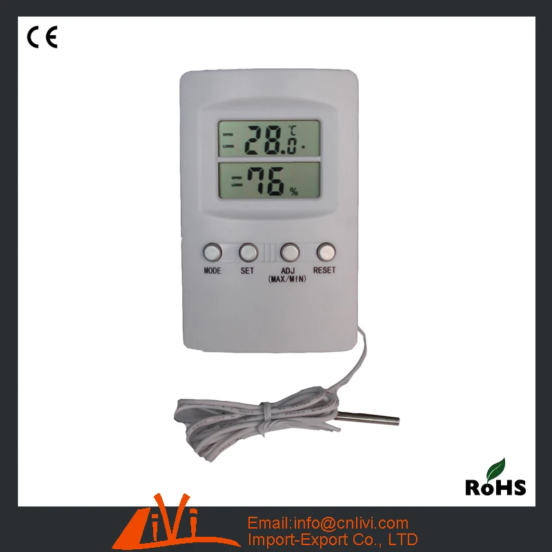 DTH 09 Incubator Digital Thermometer And Hygrometer With Alert