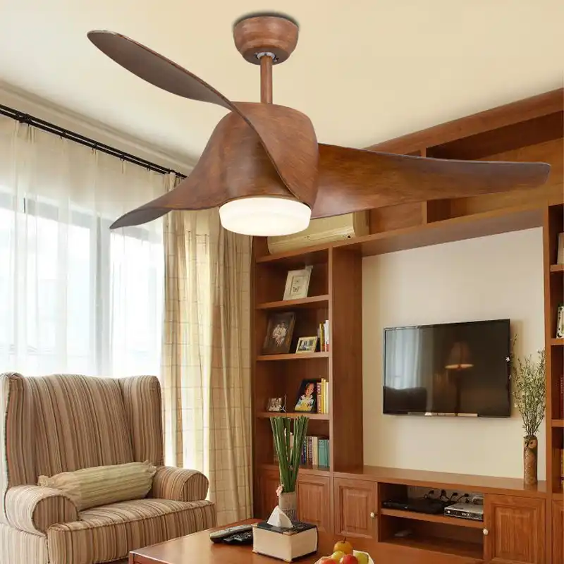 Vintage Ceiling Fan With Lights And Remote Control Retro Room