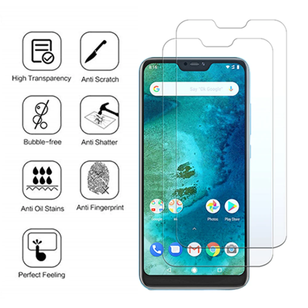 Защитное стекло для экрана mi 8 2 шт. закаленное xiaomi redmi 6pro a2 lite pocophone f1 6x x6 pro6 xiaomei моя