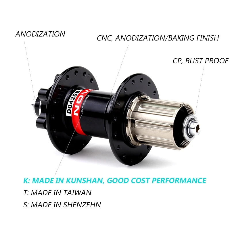 

Hot Selling Novatec D041SB D042SB Mountain Bicycle Mtb Disc Brake 8 9 10 11S Hubs Aluminum Alloy 24 28 32 36H Rear Bike Hub