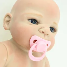 Полностью силиконовая виниловая 22 дюймовая кукла новорождённого ребенка ручной работы мягкая силиконовая Реалистичная npk Dolls Классическая Детская игрушка детская соска подарок