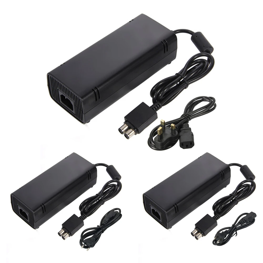 20 Pz Us/Eu/Uk Ac Adapter Charger Cavo Di Alimentazione Per Xbox360 Slim