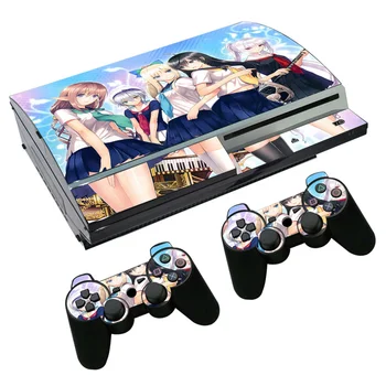 

free drop shipping for blue design for PS3 Fat Console and Two Controller Decals TN-P3-1034