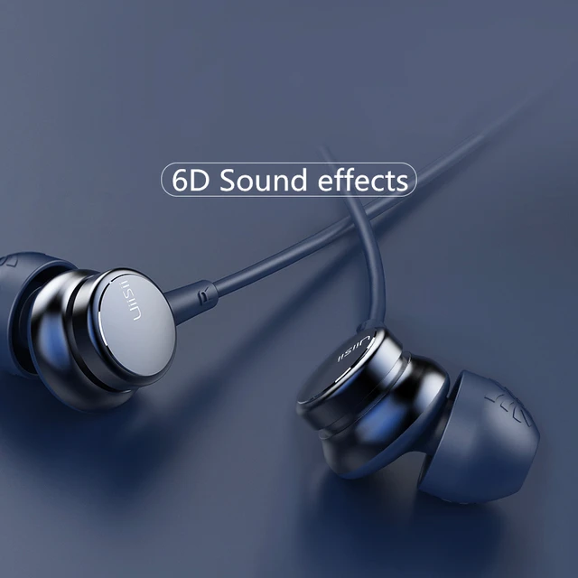 US $8.99 UiiSii HM9 Hot Selling Wired Noise Cancelling Dynamic Heavy Bass Music Metal In-ear with Mic Earpho