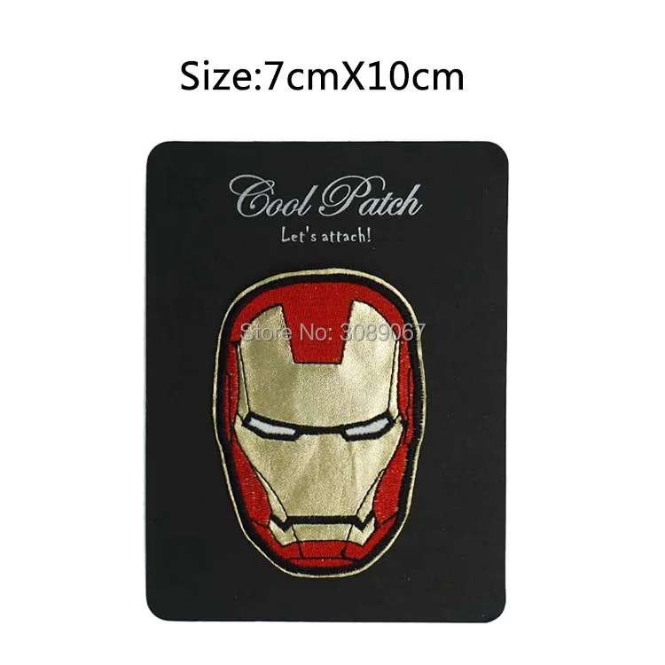 

4" Iron Man Mark Helmet Marvel Comic The Avengers Tony Stark Thor Embroidered Movie infinity war Patch Custome