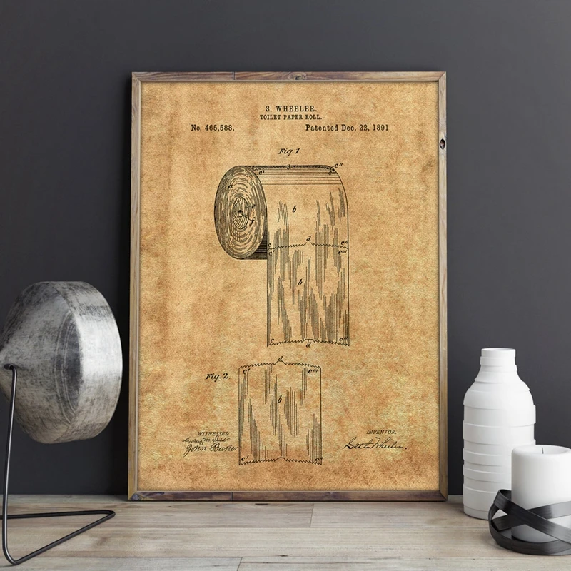 Toilet Paper Wall Art Print